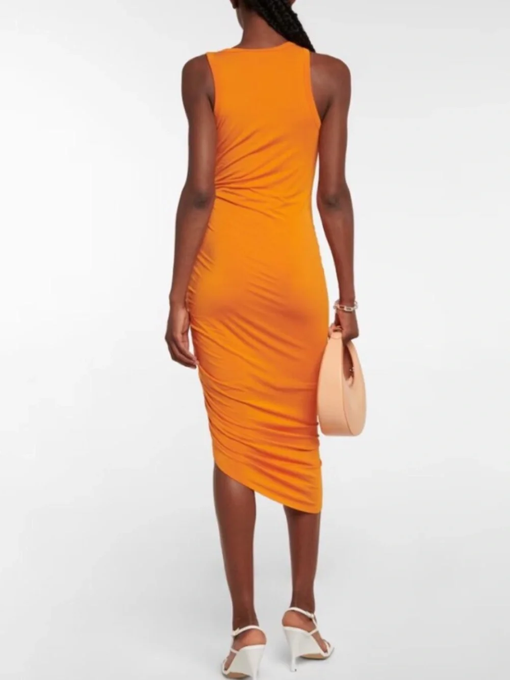 Veronica Beard Haylee Midi Dress in Orange Size Large